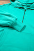 Relaxed Fit Thermal Fleece Half Zip Pullover Hoodie