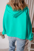 Relaxed Fit Thermal Fleece Half Zip Pullover Hoodie