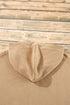 Relaxed Fit Thermal Fleece Half Zip Pullover Hoodie