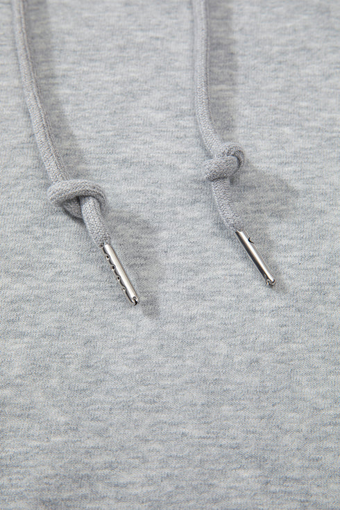 Relaxed Fit Thermal Fleece Pullover Hoodie
