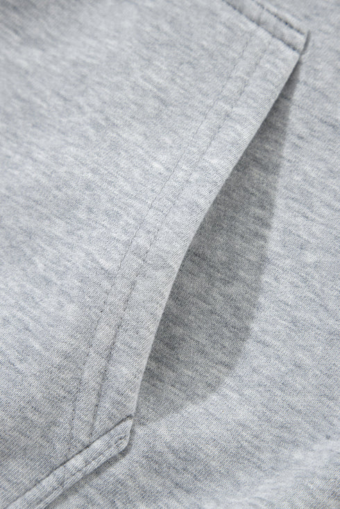 Relaxed Fit Thermal Fleece Pullover Hoodie
