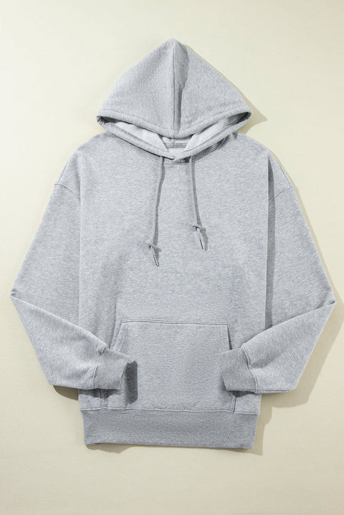 Relaxed Fit Thermal Fleece Pullover Hoodie