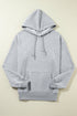 Relaxed Fit Thermal Fleece Pullover Hoodie