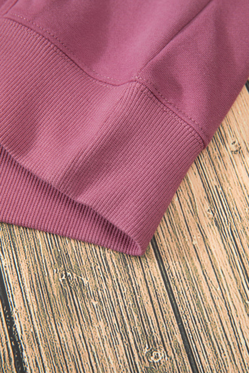 Relaxed Fit Thermal Fleece Pullover Hoodie