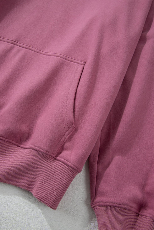 Relaxed Fit Thermal Fleece Pullover Hoodie