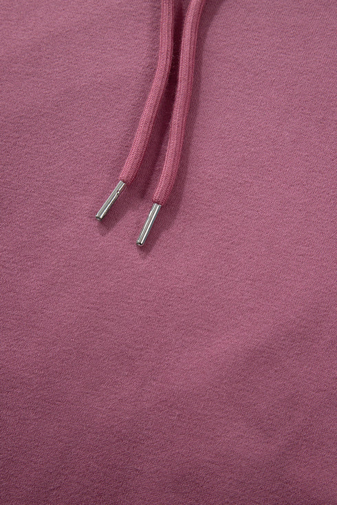 Relaxed Fit Thermal Fleece Pullover Hoodie