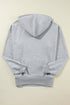 Relaxed Fit Thermal Fleece Pullover Hoodie
