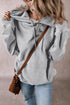 Relaxed Fit Thermal Fleece Pullover Hoodie