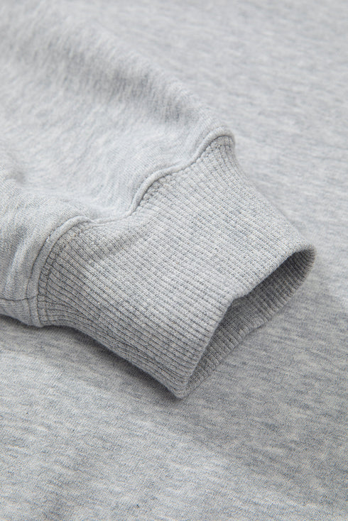 Relaxed Fit Thermal Fleece Pullover Hoodie