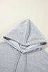 Relaxed Fit Thermal Fleece Pullover Hoodie