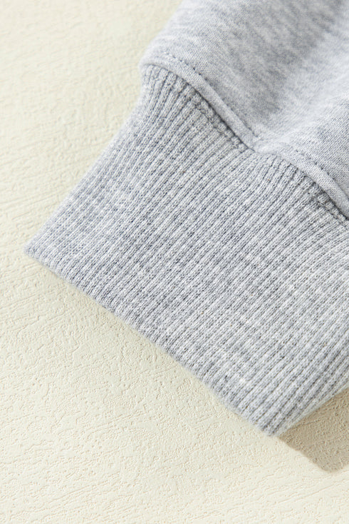 Relaxed Fit Thermal Fleece Pullover Hoodie