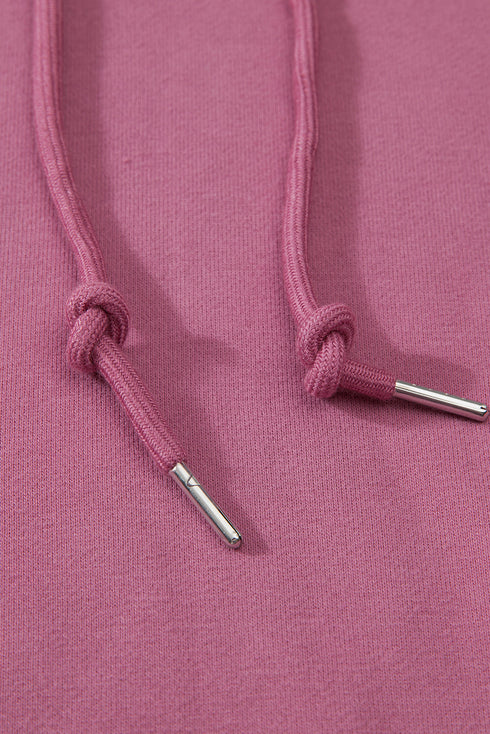 Relaxed Fit Thermal Fleece Pullover Hoodie