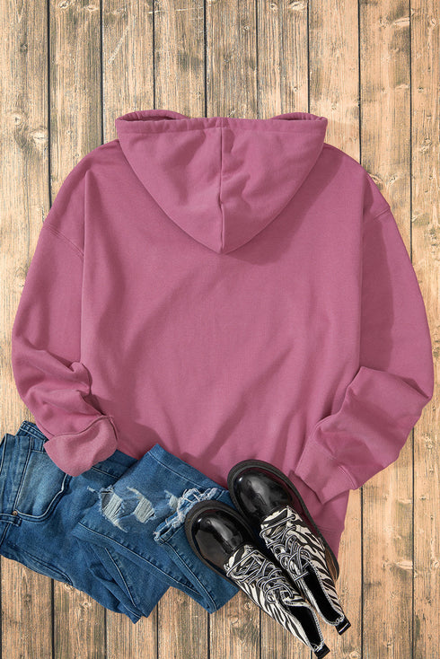 Relaxed Fit Thermal Fleece Pullover Hoodie