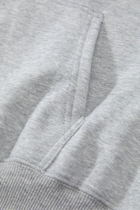 Relaxed Fit Thermal Fleece Pullover Hoodie