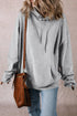 Relaxed Fit Thermal Fleece Pullover Hoodie