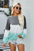 Relaxed Fit Tie Dye Print Crew Neck Sweatshirt