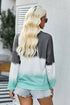 Relaxed Fit Tie Dye Print Crew Neck Sweatshirt