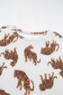 Relaxed Fit Tiger Print Soft Knit Pullover