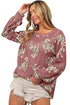 Relaxed Fit Tiger Print Soft Knit Pullover