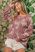 Relaxed Fit Tiger Print Soft Knit Pullover