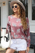 Relaxed Fit Tiger Print Soft Knit Pullover