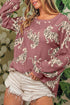 Relaxed Fit Tiger Print Soft Knit Pullover