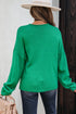 Relaxed Fit V Neck Button Front Drop Shoulder Cardigan