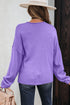 Relaxed Fit V Neck Button Front Drop Shoulder Cardigan