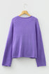 Relaxed Fit V Neck Button Front Drop Shoulder Cardigan