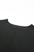 Relaxed Fit V Neck Smocked Wrist Shift Blouse