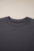 Relaxed Fit Varsity Stripe Crew Neck Pullover Sweatshirt