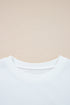 Relaxed Fit Varsity Stripe Crew Neck Pullover Sweatshirt