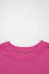 Relaxed Fit Varsity Stripe Crew Neck Pullover Sweatshirt