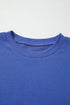 Relaxed Fit Varsity Stripe Crew Neck Pullover Sweatshirt