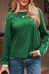 Relaxed Fit Varsity Stripe Long Sleeve Top