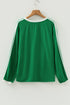 Relaxed Fit Varsity Stripe Long Sleeve Top