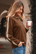 Relaxed Fit Varsity Stripe Long Sleeve Top