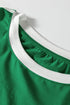 Relaxed Fit Varsity Stripe Long Sleeve Top