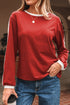 Relaxed Fit Varsity Stripe Long Sleeve Top