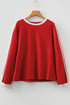 Relaxed Fit Varsity Stripe Long Sleeve Top