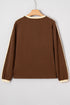 Relaxed Fit Varsity Stripe Long Sleeve Top