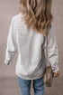 Relaxed Fit Vertical Stripe Button Down Long Shirt