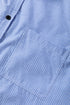 Relaxed Fit Vertical Stripe Button Down Long Shirt