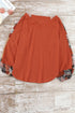 Relaxed Fit Waffle Knit Eyelet Detail Top