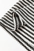 Relaxed Fit Waffle Knit Stripe Drop Shoulder Top