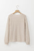Relaxed Fit Waffle Knit Stripe Drop Shoulder Top