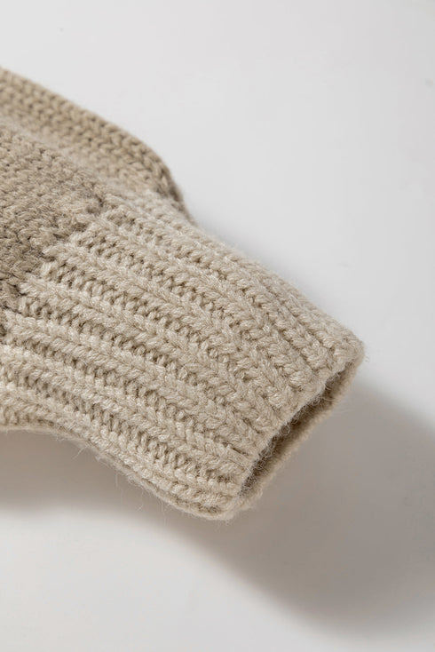 Relaxed Fit Wide Stripe Tie Front Knit Cardigan