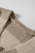 Relaxed Fit Wide Stripe Tie Front Knit Cardigan