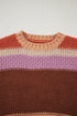 Relaxed Fit Wide Striped Chunky Knit Sweater