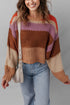 Relaxed Fit Wide Striped Chunky Knit Sweater